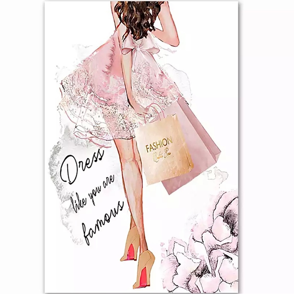 Pick 3 Coquette Glam Gallery Wall Art Fashion Couture Stiletto Eyelashes Prints